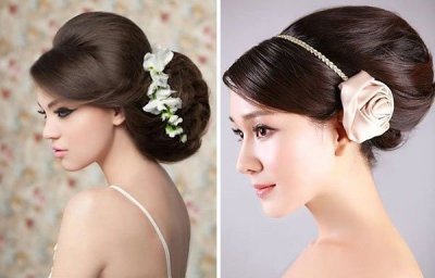 Красивые свадебные прически на волосы средней длины