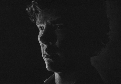 Белый карандаш на чёрной бумаге от Мэрилин Паугус