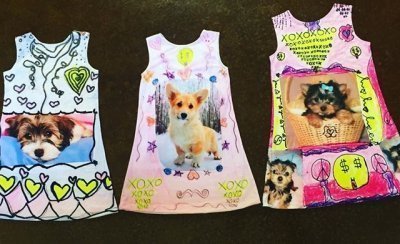 Платья по рисункам детей