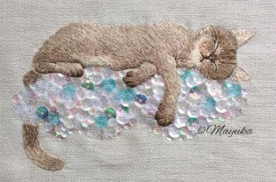 Красивая вышивка Mayuka Morimoto Oyanagi