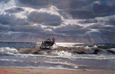 Китайский художник YuZengjie и его морские пейзажи