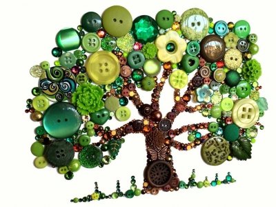 Увлекательные занятия с детьми 2-10 лет. Аппликации из пуговиц