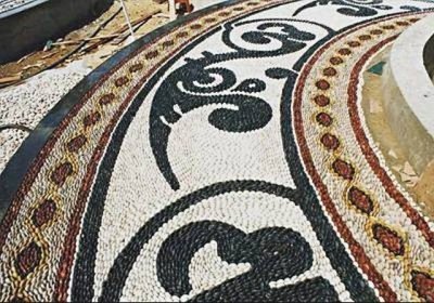 Садовые  дорожки из гальки и камня